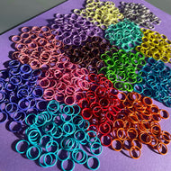 10mm satin-coated iron jump-rings