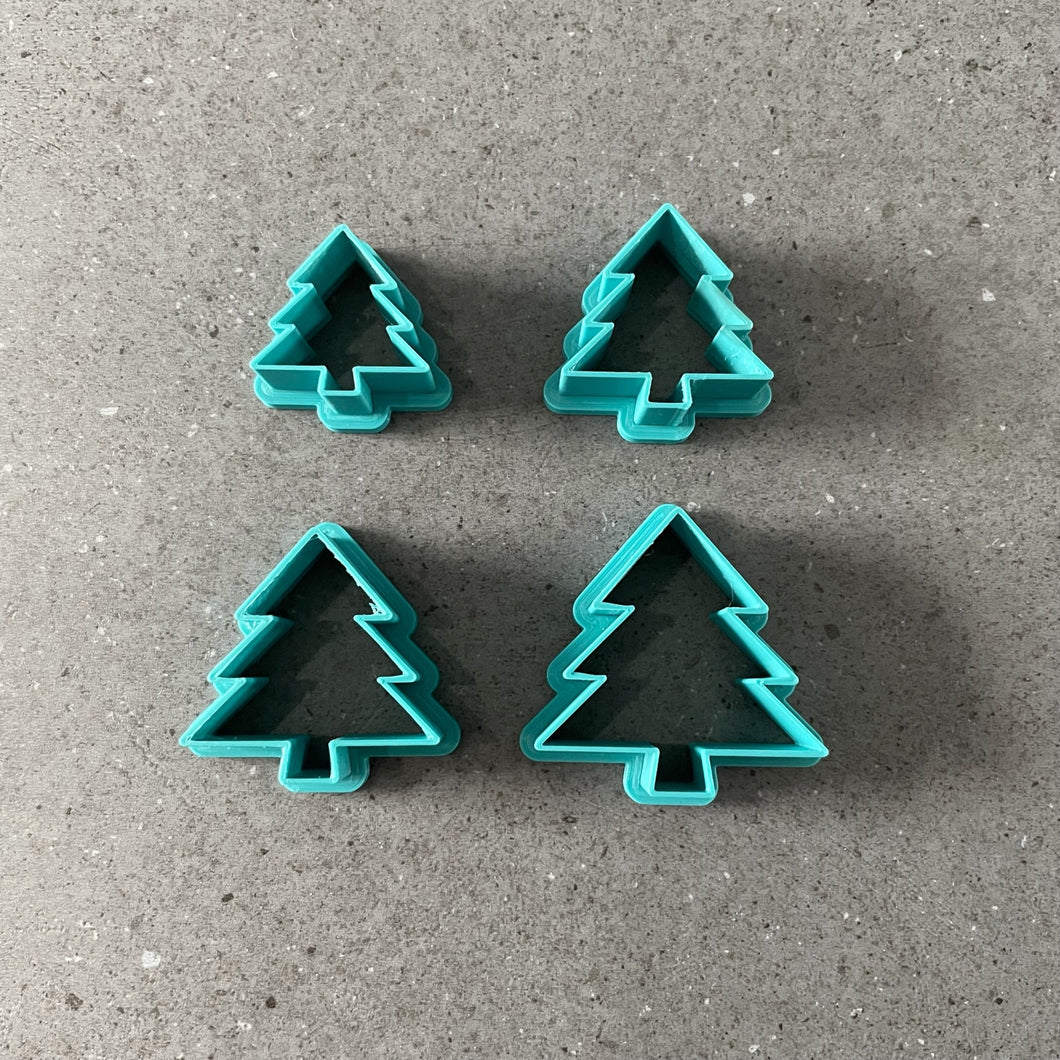 Xmas Tree Abstract Shape Polymer Clay Cutter