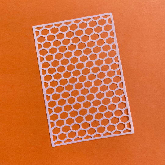 Honeycomb Reusable Plastic Stencil / Texture Screen