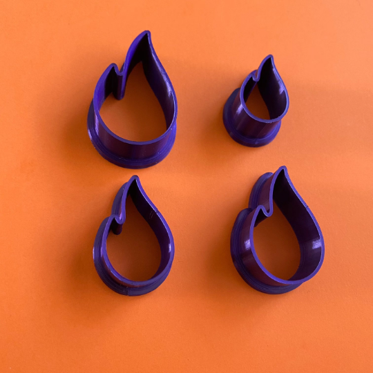 Fire 6 Abstract Shape Polymer Clay Cutter