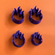 Fire 4 Abstract Shape Polymer Clay Cutter