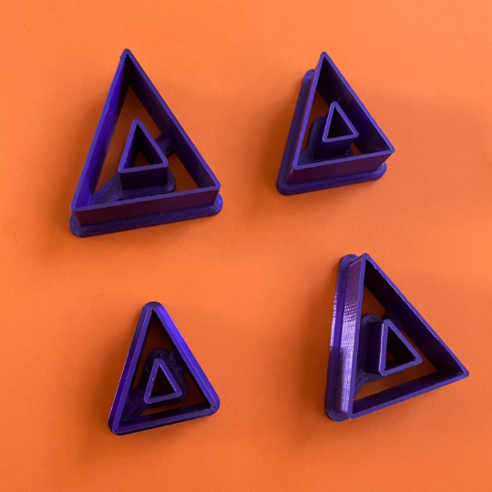 Sharp Triangle cut out  Abstract Shape Polymer Clay Cutter