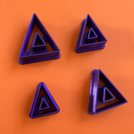 Sharp Triangle cut out  Abstract Shape Polymer Clay Cutter