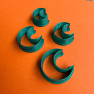 Crescent  Abstract Shape Polymer Clay Cutter