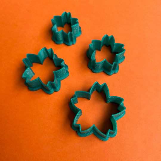 Sharp Flower Abstract Shape Polymer Clay Cutter